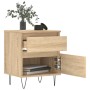 Mesitas noche 2 uds madera ingeniería roble Sonoma 40x35x50 cm de , Mesitas de noche - Ref: Foro24-830675, Precio: 73,34 €, D...