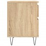 Mesitas noche 2 uds madera ingeniería roble Sonoma 40x35x50 cm de , Mesitas de noche - Ref: Foro24-830675, Precio: 73,34 €, D...