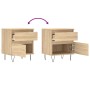 Mesitas noche 2 uds madera ingeniería roble Sonoma 40x35x50 cm de , Mesitas de noche - Ref: Foro24-830675, Precio: 73,34 €, D...