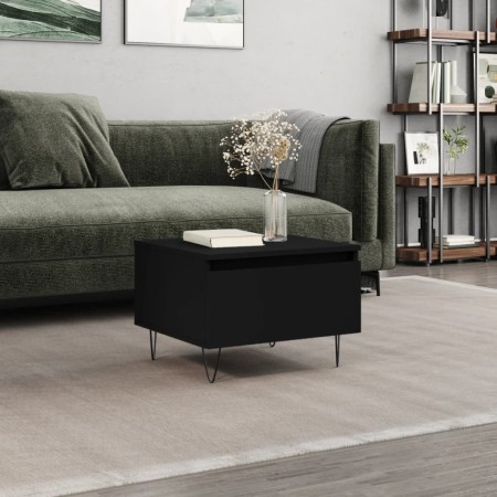 Mesa de centro madera de ingeniería negro 50x46x35 cm de , Mesas de centro - Ref: Foro24-830862, Precio: 43,92 €, Descuento: %