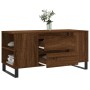 Mesa de centro madera de ingeniería marrón roble 102x44,5x50 cm de , Mesas de centro - Ref: Foro24-831011, Precio: 92,26 €, D...