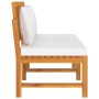 vidaxL Sofá cama con cojín madera maciza acacia crema 200x60x75 cm de , Camas para exteriores - Ref: Foro24-312144, Precio: 3...