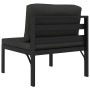 Sofá modular central con cojines aluminio antracita de , Sofás modulares de exterior - Ref: Foro24-49240, Precio: 178,27 €, D...
