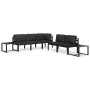 Sofá modular central con cojines aluminio antracita de , Sofás modulares de exterior - Ref: Foro24-49240, Precio: 178,27 €, D...