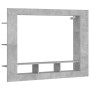 Mueble para TV madera de ingeniería gris hormigón 152x22x113 cm de , Muebles TV - Ref: Foro24-833725, Precio: 94,91 €, Descue...