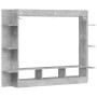 Mueble para TV madera de ingeniería gris hormigón 152x22x113 cm de , Muebles TV - Ref: Foro24-833725, Precio: 94,91 €, Descue...