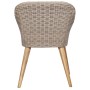 Sillas de jardín con cojines 2 unidades ratán sintético marrón de , Sillas de jardín - Ref: Foro24-44156, Precio: 230,86 €, D...