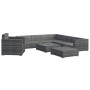 Set de muebles de jardín 8 pzas y cojines ratán sintético gris de , Conjuntos de jardín - Ref: Foro24-46767, Precio: 844,70 €...