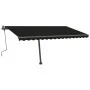 Manual retractable foot awning anthracite gray 400x300 cm by vidaXL, Awnings - Ref: Foro24-3069739, Price: 433,86 €, Discount: %