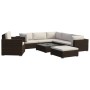 Set muebles de jardín 8 piezas y cojines ratán sintético marrón de , Conjuntos de jardín - Ref: Foro24-46765, Precio: 868,63 ...