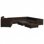 Set muebles de jardín 8 piezas y cojines ratán sintético marrón de , Conjuntos de jardín - Ref: Foro24-46765, Precio: 868,63 ...