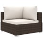 Set muebles de jardín 8 piezas y cojines ratán sintético marrón de , Conjuntos de jardín - Ref: Foro24-46765, Precio: 868,63 ...