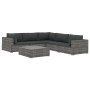 Set de muebles de jardín 6 pzas y cojines ratán sintético gris de , Conjuntos de jardín - Ref: Foro24-46771, Precio: 635,86 €...