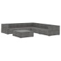 Set de muebles de jardín 6 pzas y cojines ratán sintético gris de , Conjuntos de jardín - Ref: Foro24-46771, Precio: 635,86 €...