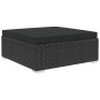 Set muebles de jardín 5 piezas y cojines ratán sintético negro de , Conjuntos de jardín - Ref: Foro24-46784, Precio: 504,72 €...