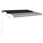 Toldo de pie retráctil manual gris antracita 400x300 cm de vidaXL, Toldos - Ref: Foro24-3069739, Precio: 433,86 €, Descuento: %