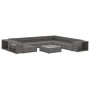 Set de muebles de jardín 10 pzas y cojines ratán sintético gris de , Conjuntos de jardín - Ref: Foro24-46816, Precio: 998,23 ...