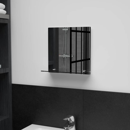 Espejo de pared con estante de vidrio templado 30x30 cm en Espejos | Comprar online en Foru.es
