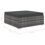 Set de muebles de jardín 11 pzas y cojines ratán sintético gris de , Conjuntos de jardín - Ref: Foro24-46828, Precio: 1,00 €,...