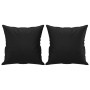 Sofá de 2 plazas con cojines cuero sintético negro 120 cm de , Sofás - Ref: Foro24-3200798, Precio: 230,41 €, Descuento: %