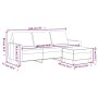 Sofá de 3 plazas con taburete cuero sintético negro 180 cm de , Sofás - Ref: Foro24-3201024, Precio: 298,95 €, Descuento: %