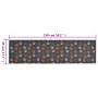 Alfombra de cocina lavable terciopelo dibujo de patas 45x150 cm de , Felpudos - Ref: Foro24-136573, Precio: 27,53 €, Descuent...
