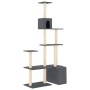 Rascador para gatos con postes de sisal gris oscuro 180 cm de , Mobiliario para gatos - Ref: Foro24-171776, Precio: 78,02 €, ...