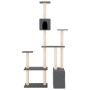 Rascador para gatos con postes de sisal gris oscuro 180 cm de , Mobiliario para gatos - Ref: Foro24-171776, Precio: 78,02 €, ...