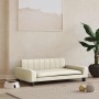 Cama para perros de cuero sintético crema 90x53x30 cm de , Camas para perros - Ref: Foro24-171853, Precio: 86,77 €, Descuento: %