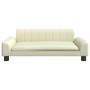 Cama para perros de cuero sintético crema 90x53x30 cm de , Camas para perros - Ref: Foro24-171853, Precio: 86,77 €, Descuento: %