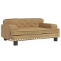 Cama para perros de terciopelo marrón 70x45x30 cm de , Camas para perros - Ref: Foro24-171887, Precio: 88,32 €, Descuento: %