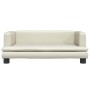 Cama para perros de cuero sintético crema 80x45x30 cm de , Camas para perros - Ref: Foro24-171902, Precio: 69,70 €, Descuento: %