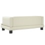 Cama para perros de cuero sintético crema 80x45x30 cm de , Camas para perros - Ref: Foro24-171902, Precio: 69,70 €, Descuento: %