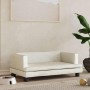 Cama para perros de terciopelo crema 80x45x30 cm de , Camas para perros - Ref: Foro24-171900, Precio: 69,49 €, Descuento: %