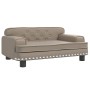 Cama para perros de cuero sintético color capuchino 70x45x30 cm de , Camas para perros - Ref: Foro24-171893, Precio: 74,28 €,...
