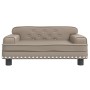 Cama para perros de cuero sintético color capuchino 70x45x30 cm de , Camas para perros - Ref: Foro24-171893, Precio: 74,28 €,...