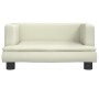 Cama para perros de cuero sintético crema 60x40x30 cm de , Camas para perros - Ref: Foro24-171914, Precio: 68,18 €, Descuento: %