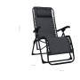Tumbona plegable de terraza textileno negra de , Tumbonas - Ref: Foro24-47899, Precio: 126,70 €, Descuento: %