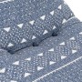 Sillón puf de tela patchwork añil de , Pufs - Ref: Foro24-287731, Precio: 115,97 €, Descuento: %