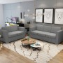Conjunto de sofás 2 unidades tela gris claro de , Sofás - Ref: Foro24-274212, Precio: 743,21 €, Descuento: %