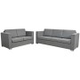 Conjunto de sofás 2 unidades tela gris claro de , Sofás - Ref: Foro24-274212, Precio: 743,21 €, Descuento: %