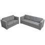 Conjunto de sofás 2 unidades tela gris claro de , Sofás - Ref: Foro24-274212, Precio: 743,21 €, Descuento: %