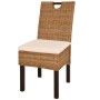Sillas de comedor 4 unidades ratán kubu madera de mango de , Sillas de comedor - Ref: Foro24-274362, Precio: 354,98 €, Descue...