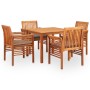 Set comedor de jardín 5 pzas y cojines madera maciza de acacia de , Conjuntos de jardín - Ref: Foro24-278902, Precio: 593,87 ...