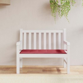 Cojín de banco de jardín tela Oxford rojo tinto 100x50x3 cm de , Cojines para sillas y sofás - Ref: Foro24-314074, Precio: 29...