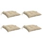 Cojines de silla de jardín 4 uds tela Oxford beige 50x50x7 cm de , Cojines para sillas y sofás - Ref: Foro24-314906, Precio: ...