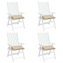 Cojines de silla de jardín 4 uds tela Oxford beige 50x50x7 cm de , Cojines para sillas y sofás - Ref: Foro24-314906, Precio: ...