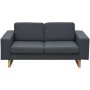 Sofá de 2 plazas tela gris oscuro de , Sofás - Ref: Foro24-243186, Precio: 444,38 €, Descuento: %