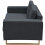 Sofá de 2 plazas tela gris oscuro de , Sofás - Ref: Foro24-243186, Precio: 444,38 €, Descuento: %