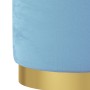 Taburete con almacenaje redondo terciopelo azul claro de , Taburetes y sillas plegables - Ref: Foro24-340291, Precio: 50,37 €...